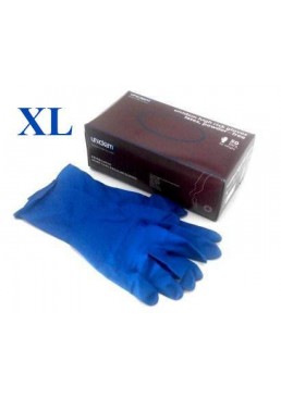 Перчатки синие Unidem XL, 25 пар